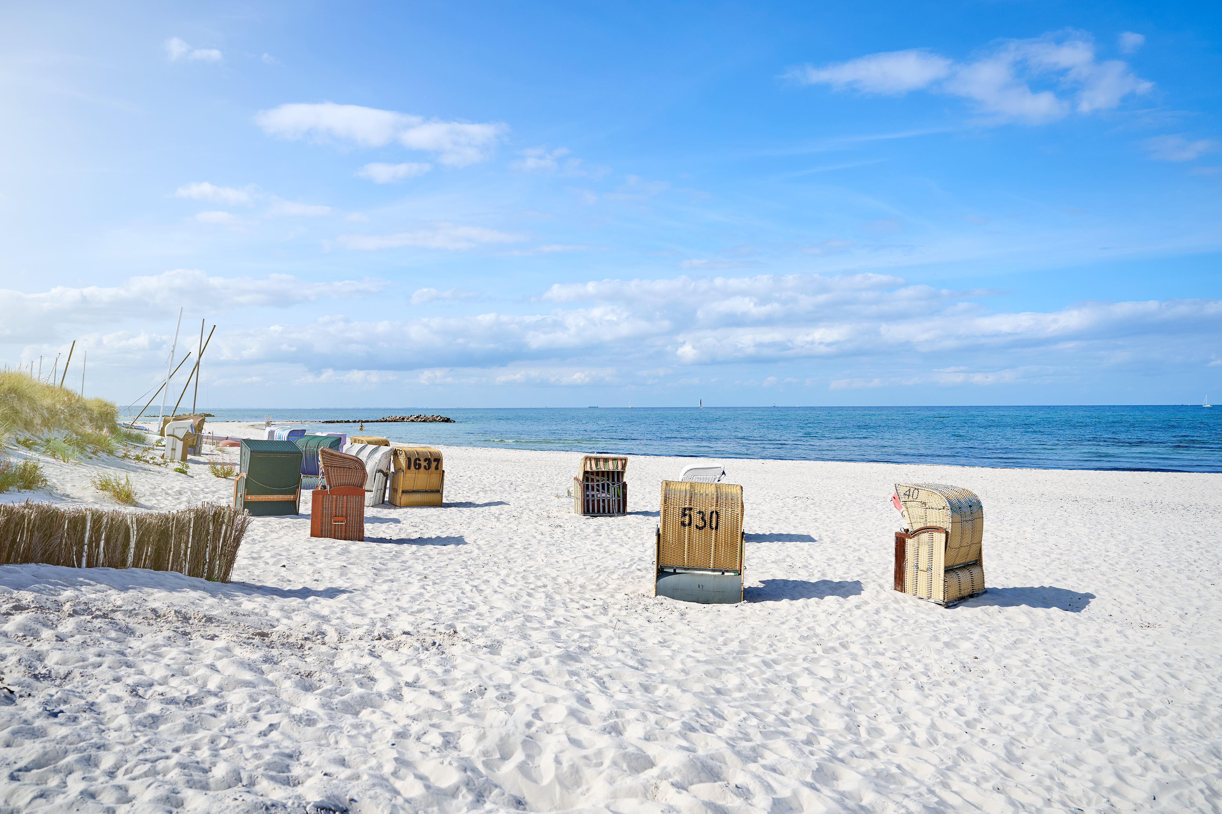 Ostseestrand in Heidkate nahe dem Ferienhaus